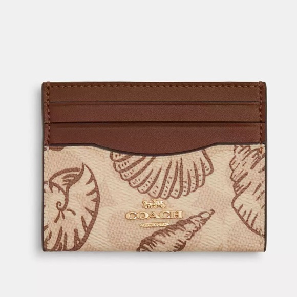 Coach Handbags - Coach Slim ID Card Case Signature Canvas 🐚 NWT
